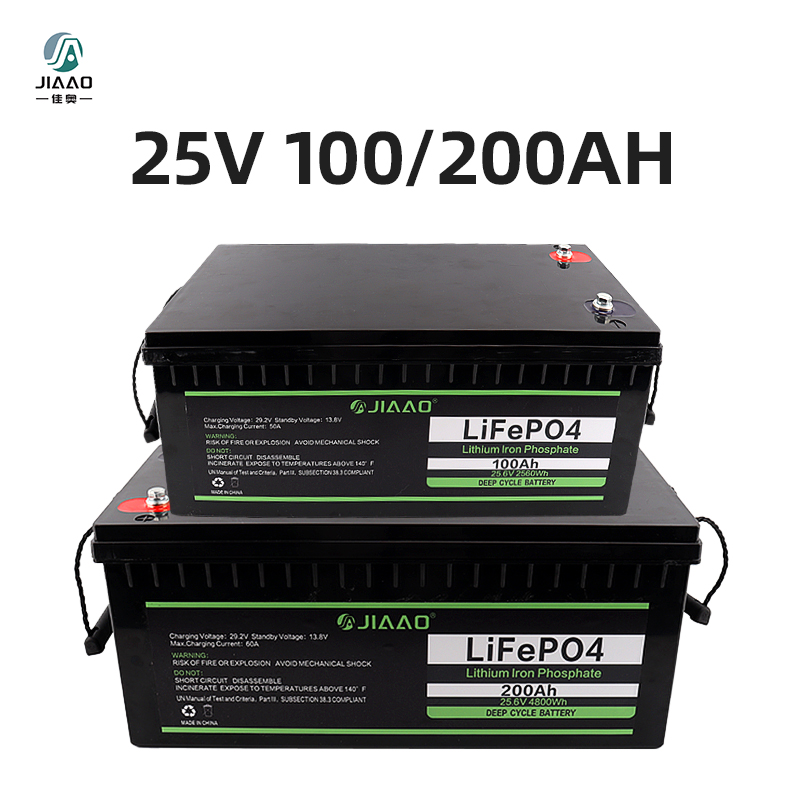 LiFePO4 bateria 25V 100/200Ah Lithium Ijzer Batterij Pack Lichtgewicht 25 v 100/200 ah LiFePO4 Batterij lange cycluslevensduur voor rv camper